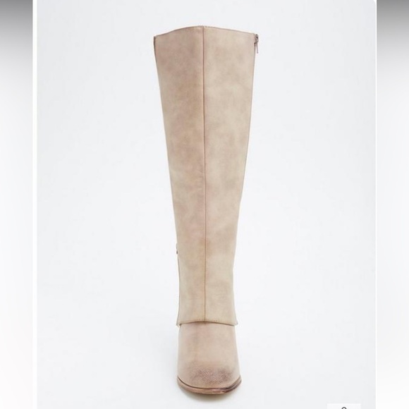 Torrid Crochet Insert Heeled Calf Length Boots (8WW) - Picture 9 of 9